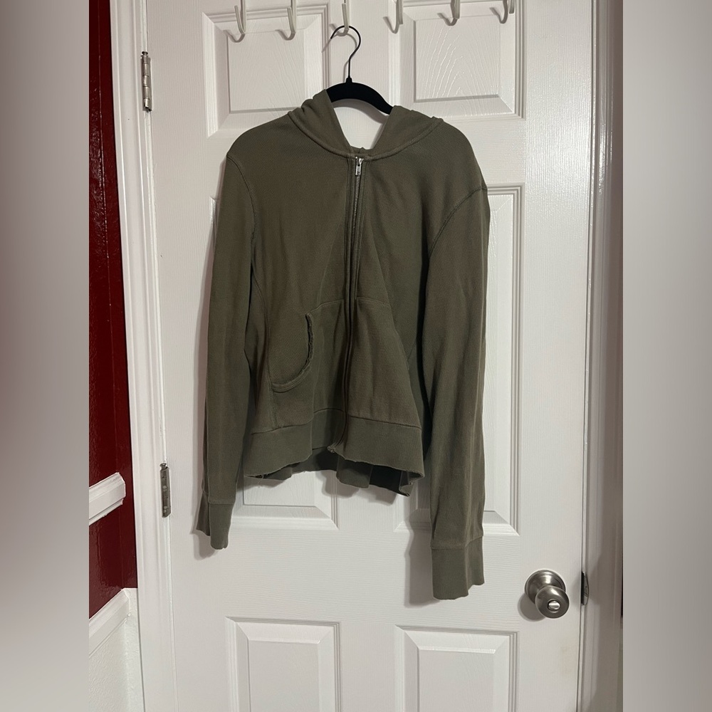 Calvin Klein Jeans Olive Green Zip-up Jacket X-Large